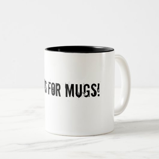 Thee is voor mokken! tweekleurige koffiemok (Voorkant rechts)