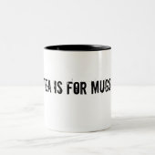 Thee is voor mokken! tweekleurige koffiemok (Center)