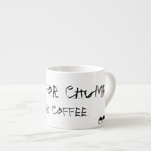 Thee is voor pompen espresso kop (Voorkant rechts)