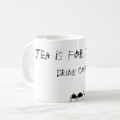 Thee is voor pompen koffiemok (Voorkant links)