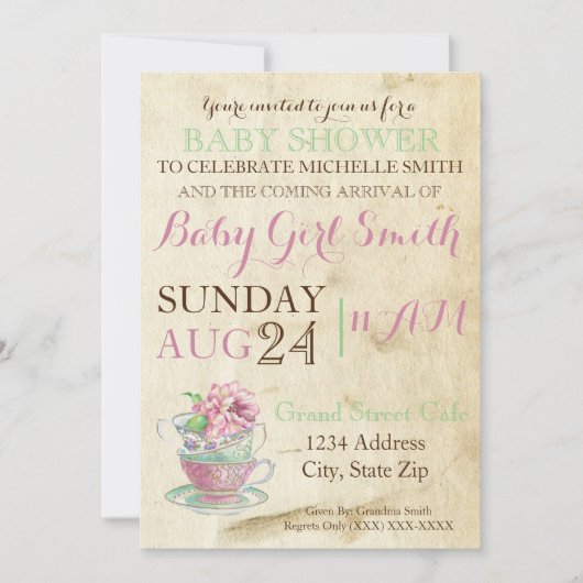  thee kaart (Voorkant)