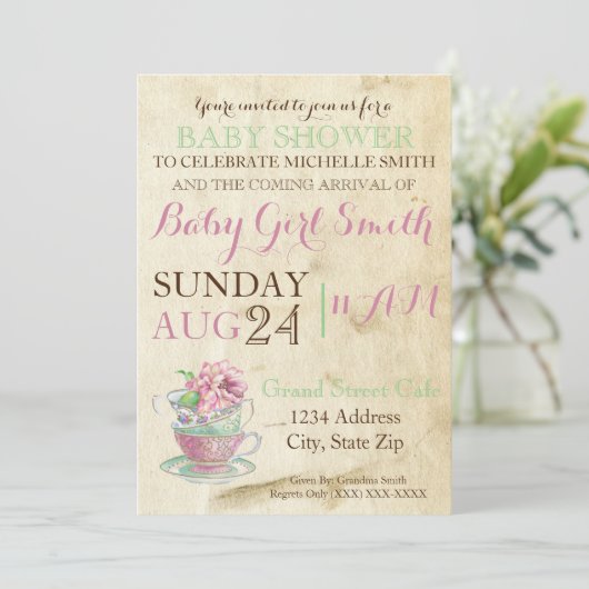  thee kaart (Staand voorkant)