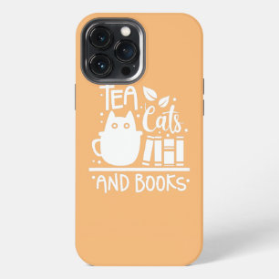 Thee Katten En Boeken Kat Moeder Kat Vader Boek Le iPhone 13 Pro Max Hoesje