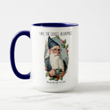 Thee Koffie Toverdranken Folk Art Alchemist Blauwe