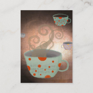 Thee Kopje Koffiezaak Bedrijfskaart Visitekaartje