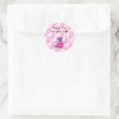 Thee Kopjes Stapelen Ronde Sticker (Tas)