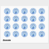 Thee Kopjes Stapelen Ronde Sticker (Vel)