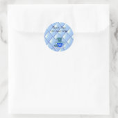 Thee Kopjes Stapelen Ronde Sticker (Tas)