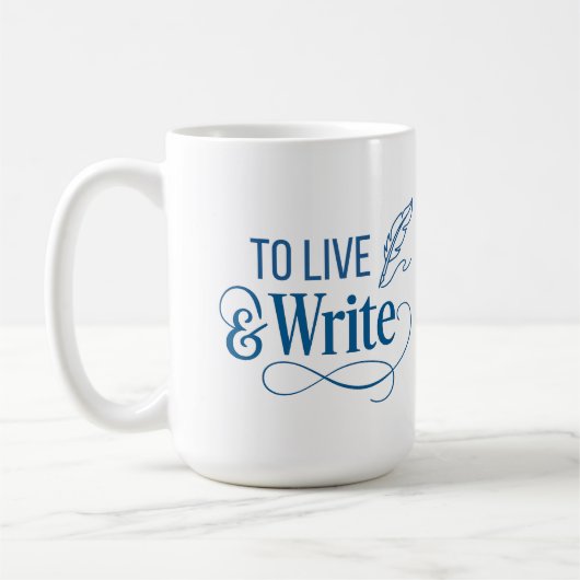 Thee Leven & Schrijven Koffiemok - 450ml  (Links)