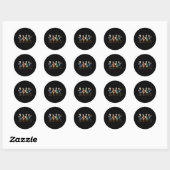 Thee lichten sinds 1773 Grappige Gans Ronde Sticker (Vel)