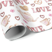 Thee Liefde Valentijnsdag Cadeaupapier (Rol Hoek)