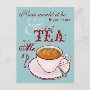 Thee met Briefkaart
