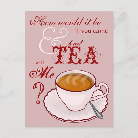 Thee met Briefkaart (Voorkant)