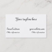 Thee met citroen en honing visitekaartje (Achterkant)