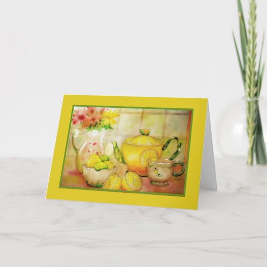 Thee met citroen kaart (Voorkant)