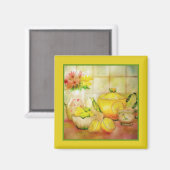 Thee met citroen magneet (Voorkant / Achterkant)