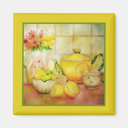 Thee met citroen magneet (Voorkant)