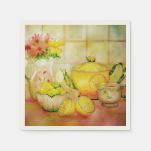 Thee met citroen servet