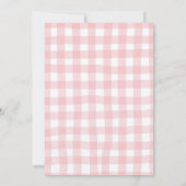 Thee met de Bruid Roze Lint Bruidsfeest Kaart (Achterkant)