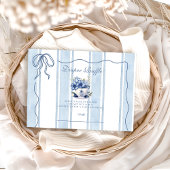 Thee met de moeder om luierrapper te zijn informatiekaartje