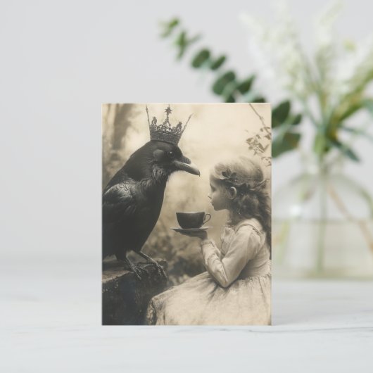 Thee met de Royal Raven Briefkaart (Staand voorkant)