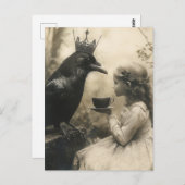 Thee met de Royal Raven Briefkaart (Voorkant / Achterkant)