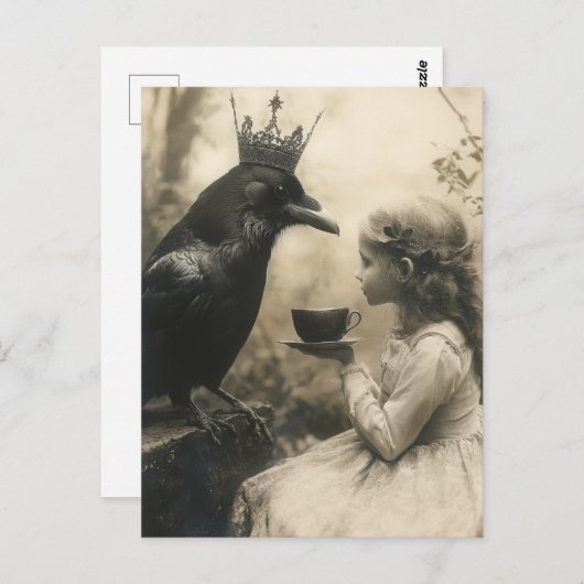 Thee met de Royal Raven Briefkaart (Voorkant / Achterkant)