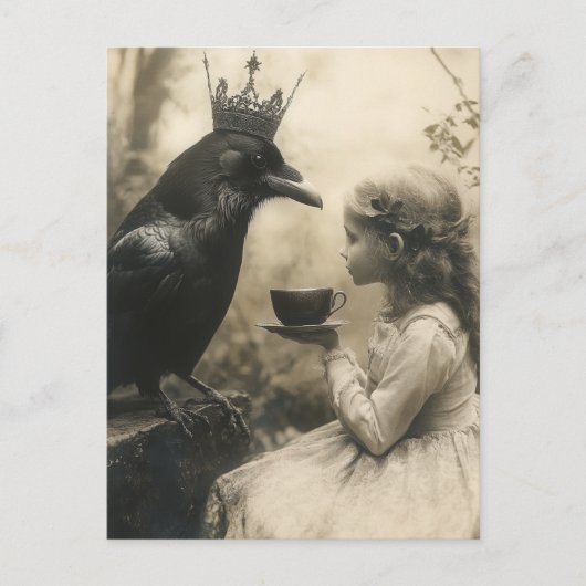 Thee met de Royal Raven Briefkaart (Voorkant)