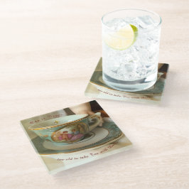 Thee met Dolls Glass Onderzetter Glazen Onderzetter