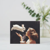 Thee met het konijn Surreal Briefkaart (Staand voorkant)