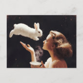 Thee met het konijn Surreal Briefkaart (Voorkant)