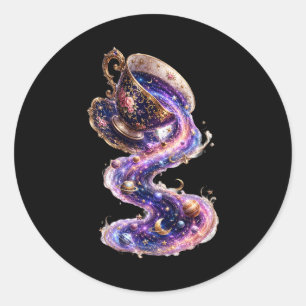 Thee met het Universum Ronde Sticker