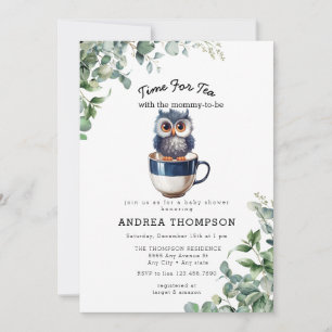 Thee met Mam Baby Safari Dierlijk Baby shower Kaart