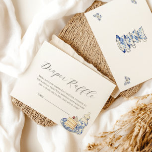 Thee met moeder om luier Raffle Kaart te zijn