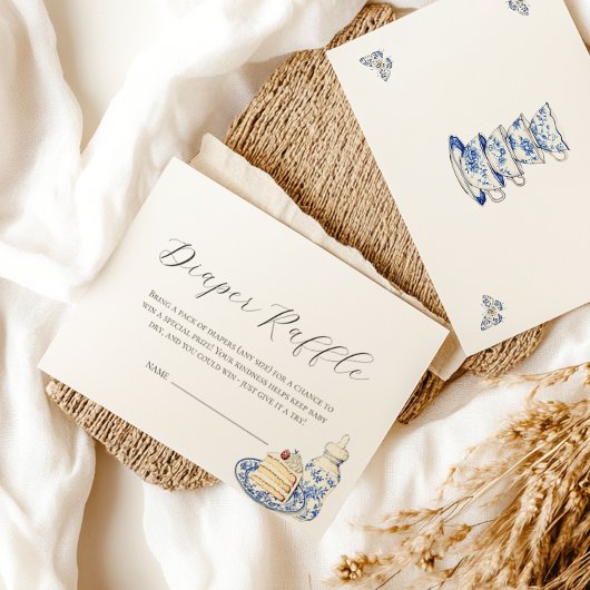 Thee met moeder om luier Raffle Kaart te zijn