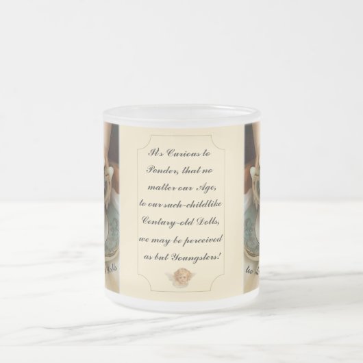 Thee met Poppen Frosted Glass Mok (Center)