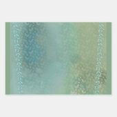 Thee met tulpen die papierbladen maken inpakpapier vel (Voorkant 3)