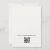 Thee met wilde bloemen QR Code Bruiloft Feest Kaart (Achterkant)