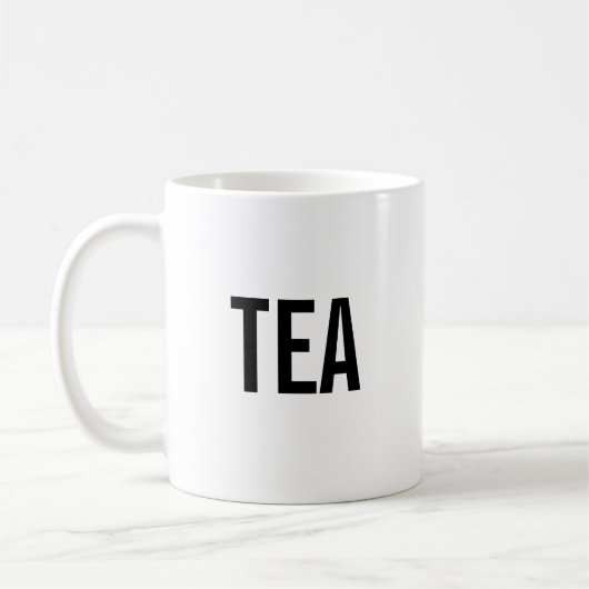 Thee minimalistische mok (Links)