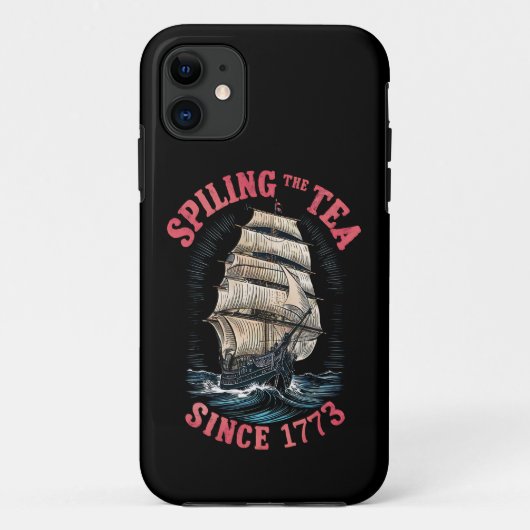 Thee morsen sinds 1773 4 juli Case-Mate iPhone case (Achterkant)