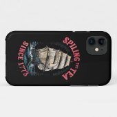 Thee morsen sinds 1773 4 juli Case-Mate iPhone case (Achterkant (horizontaal))