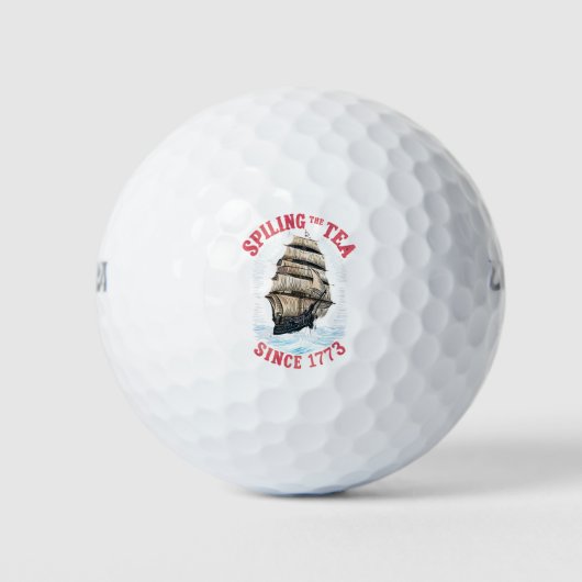 Thee morsen sinds 1773 4 juli golfballen (Voorkant)