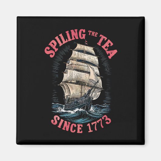 Thee morsen sinds 1773 4 juli magneet (Voorkant)