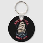 Thee morsen sinds 1773 4 juli sleutelhanger (Voorkant)