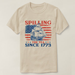 Thee morsen sinds 1773 Geschiedenisleraar th juli T-shirt