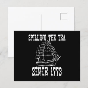 Thee morsen sinds 1773 Juli Geschiedenisleraar  Briefkaart