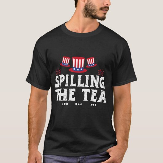 Thee morsen sinds 1773 Vier Juli T-Shirt (Voorkant)