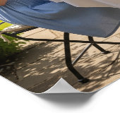 Thee op de patio poster (Hoek)
