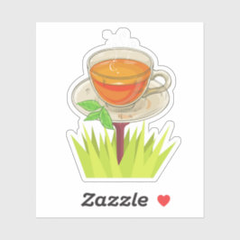 Thee op een T-shirt Sticker