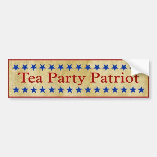 Thee Partij Patriot Bumpersticker (Voorkant)